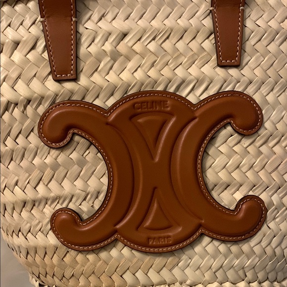 Celine Teen Panier Woven Basket Bag - Picture 6 of 6